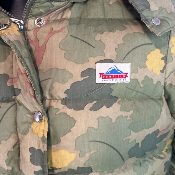 Vintage Penfield Down Puffer Jacket Camo Full Zip Size Small Womens - Picture 4 of 12